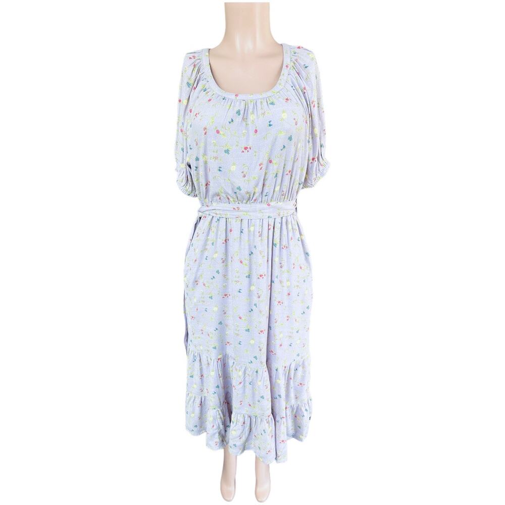 Matilda Jane Enchanted Garden Artist Floral Lilac Dress Size Small
